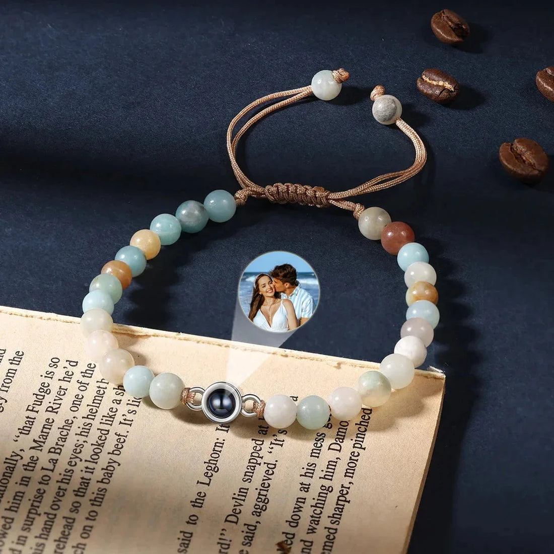 Handcrafted Natural Stone Projection Bracelet for Couples by Tinkers