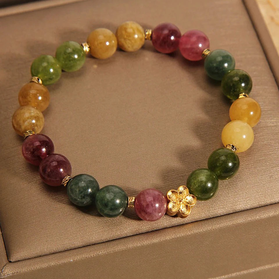 Tinkers Natural Stone Bracelet Lily of the Valley Pendant - Apparel & Accessories > Jewelry > Bracelets