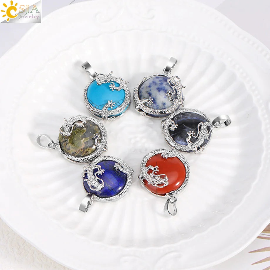 Tinkers Drachenanhänger mit Tigerauge – Energieschutz 