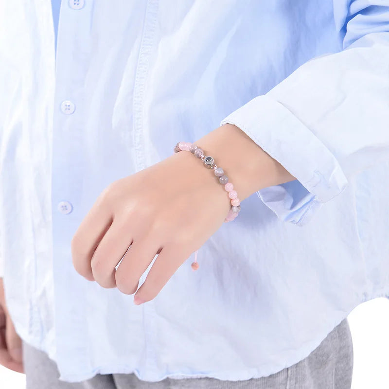 Schwarzes mattes Tigerauge-Fotoarmband von Tinkers Energy