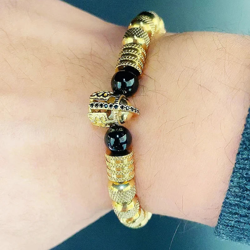 Tinkers Tinkers Luxury Stainless Steel Spartan Helmet Bracelet Ltd -