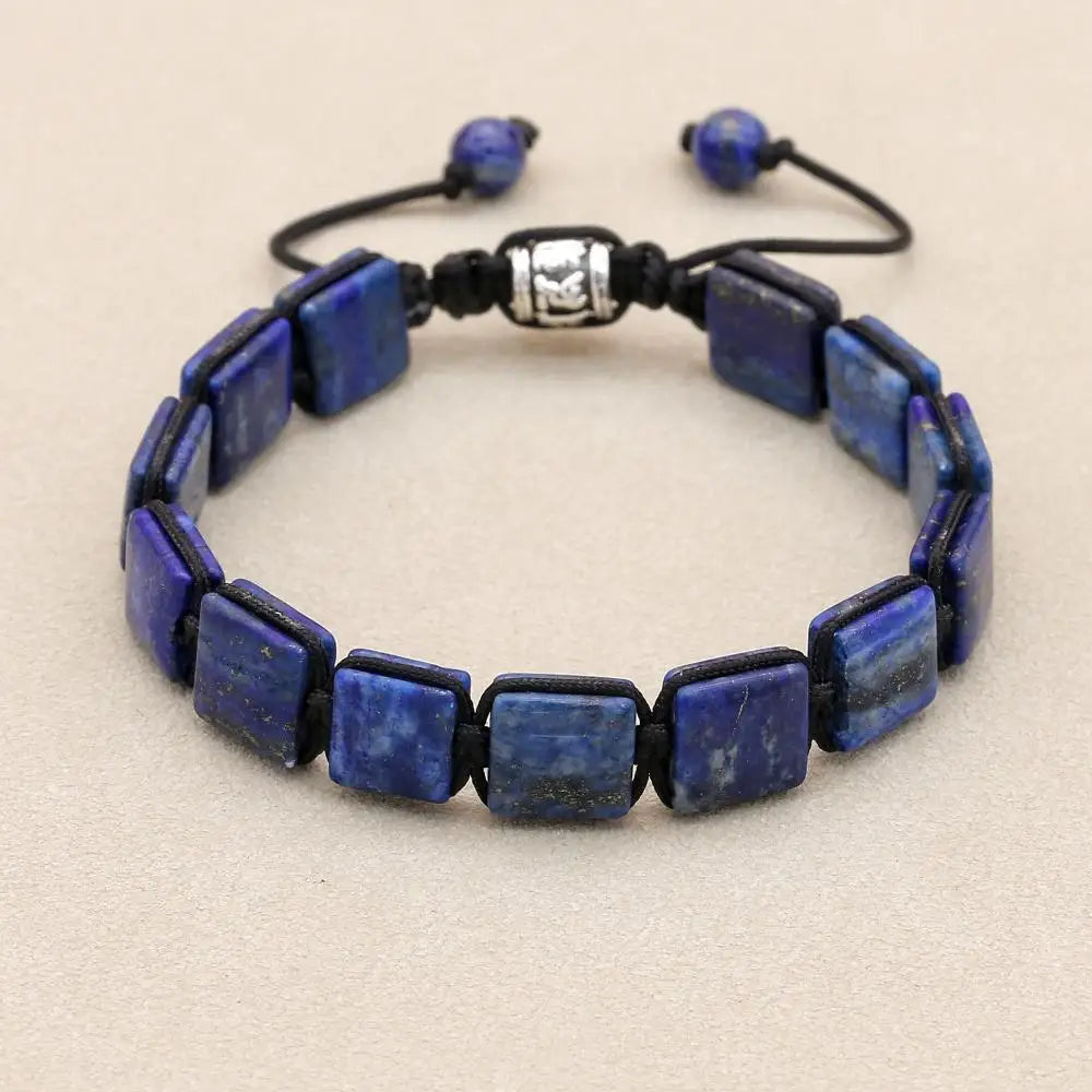 Natural Lapis Lazuli Bracelet Unisex Protection by Tinkers