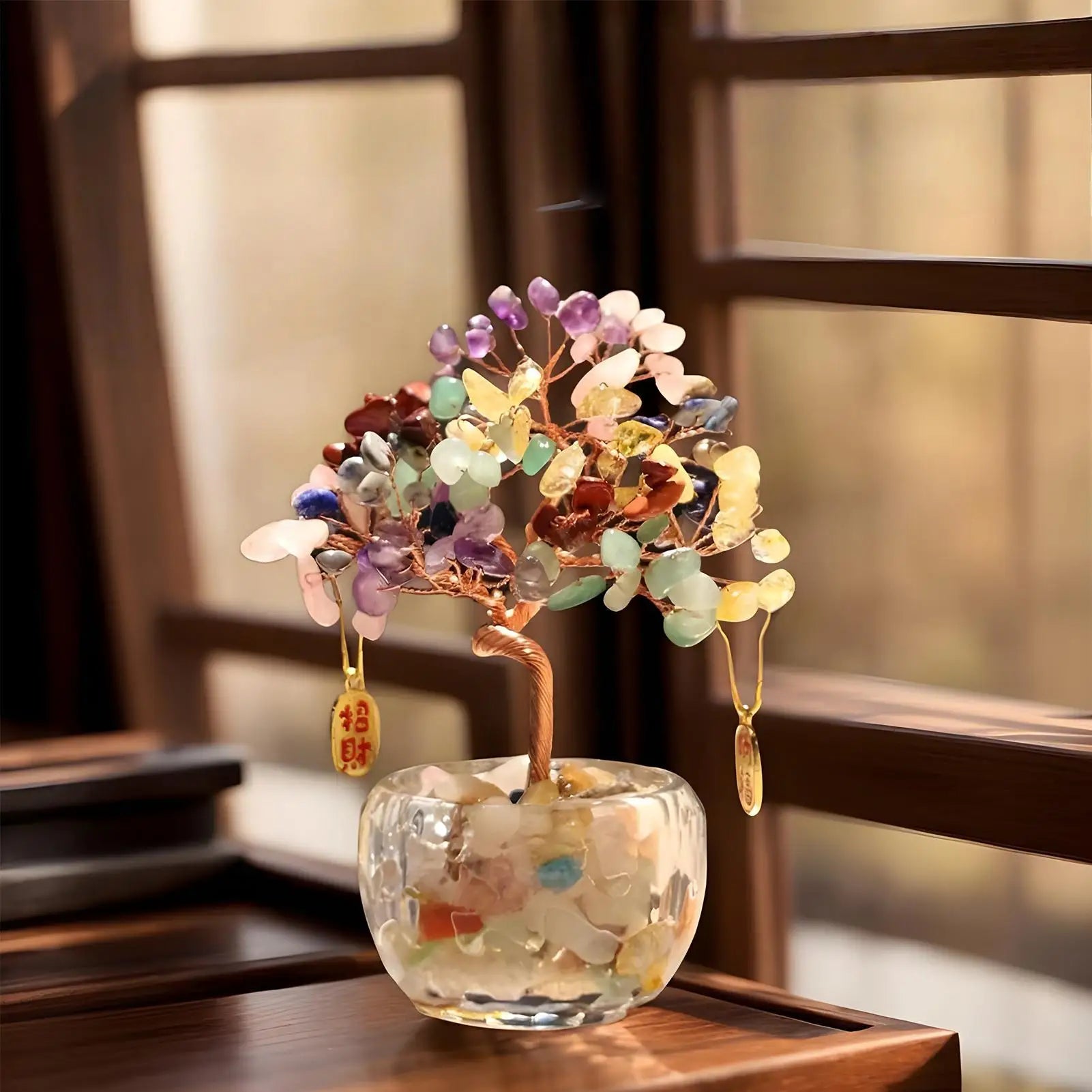 Handcrafted Amethyst Crystal Tree For Wealth