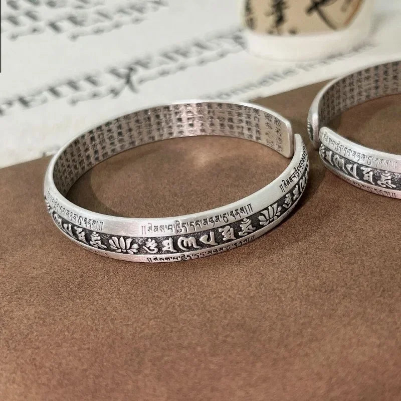 Heart Sutra Lotus Bracelet by Tinkers - Spiritual Calm