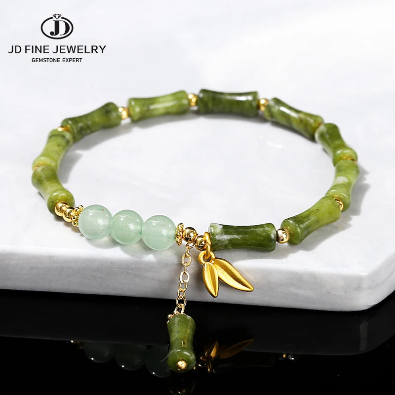Tinkers JD Southern Jade Bamboo Leaf Pendant Bracelet Limited -