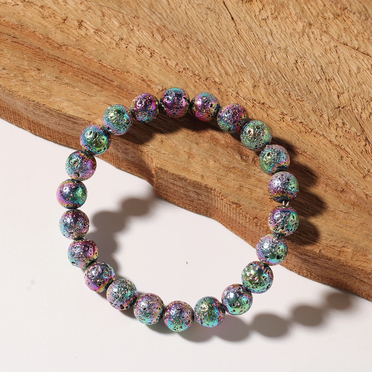 Handcrafted Volcanic Stone Bracelet for Balance and Protection by Tinkers