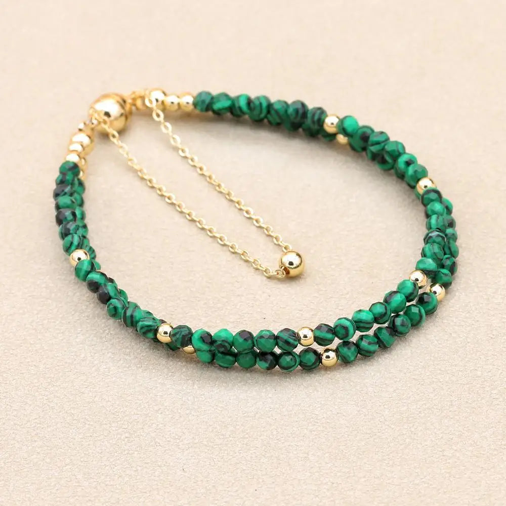 Tinkers Double Layer African Jasper Beads Bracelet Magnetic Strand - Apparel & Accessories > Jewelry > Bracelets