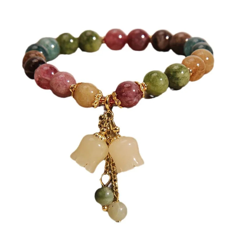 Tinkers Tinkers Fashion Elite Natural Stone Bracelet Lily Valley - Apparel & Accessories > Jewelry > Bracelets