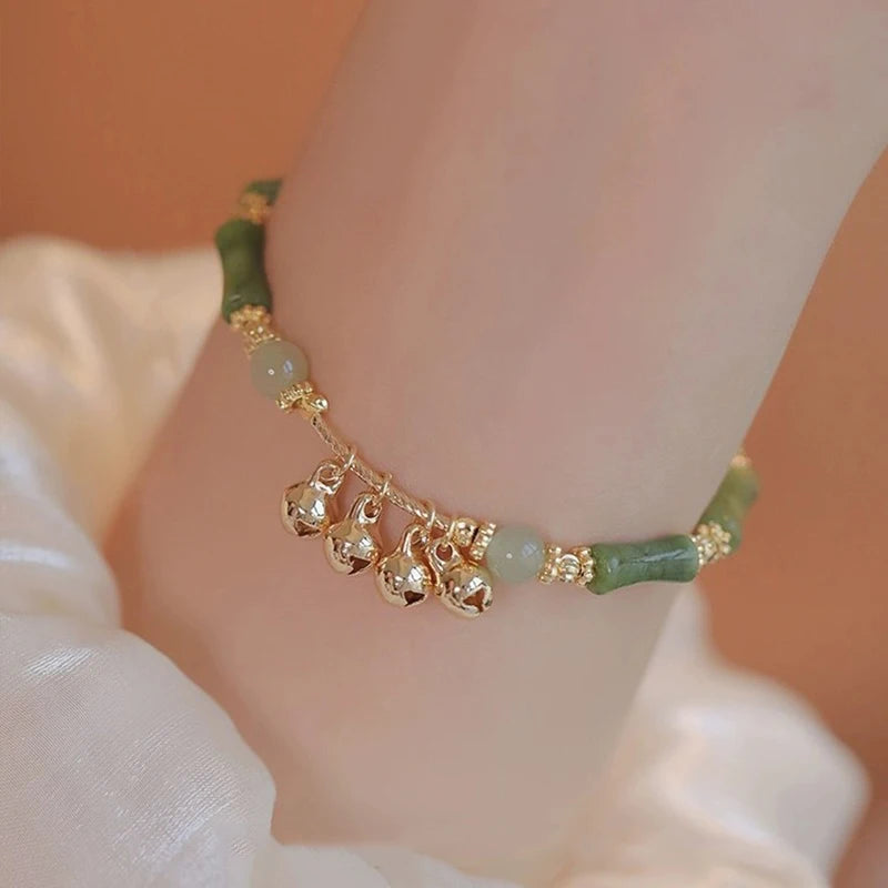 Tinkers Tinkers Retro Bamboo Joint Bracelet Exclusive Bell Pendant -