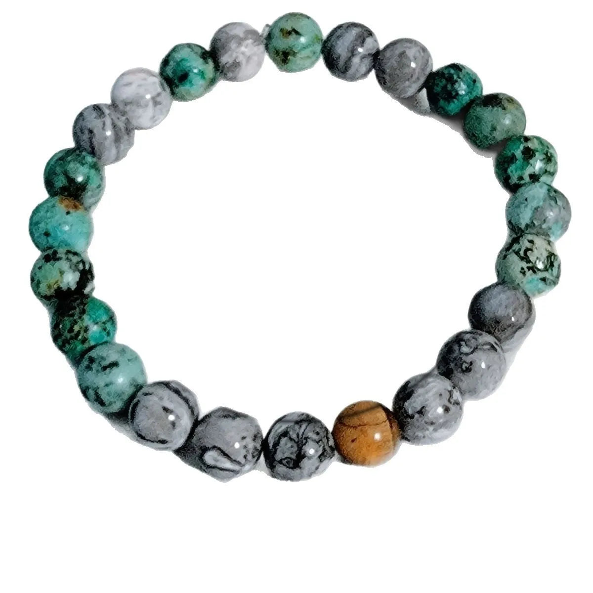 Natural Tiger Eye Turquoise Zen Bracelet For Men By Tinkers