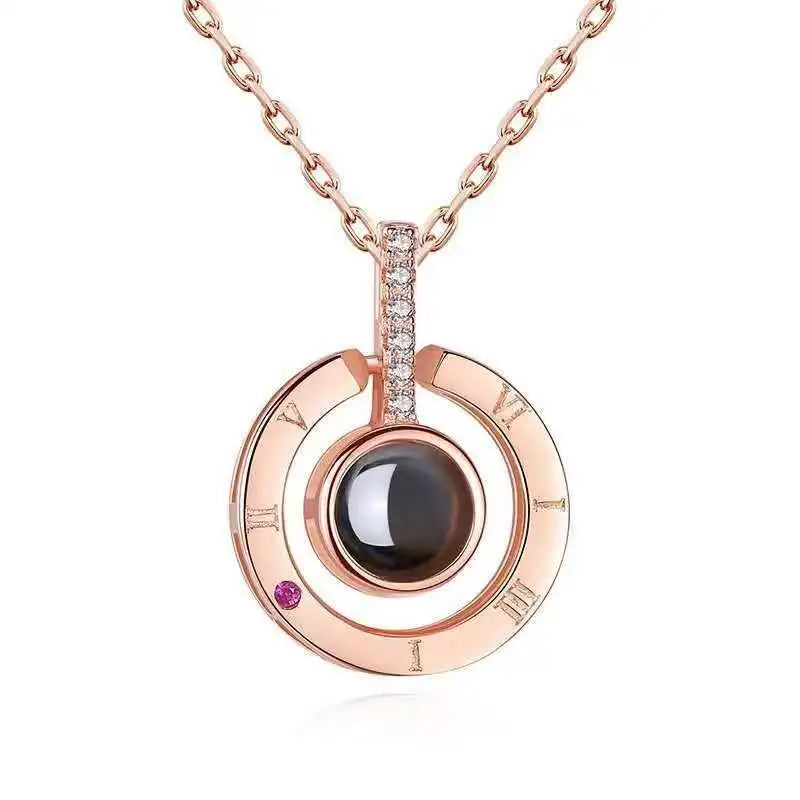 Tinkers Projection Necklace 100 Languages I Love You Pendant -