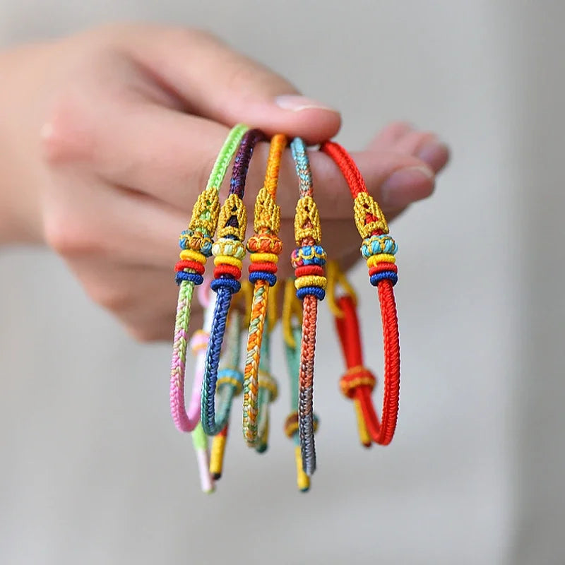 Tinkers Fashionable Buddhist Lucky Adjustable Rope Bracelet Couples -