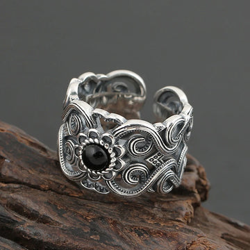 Mongolian Flower Ring By Tinkers Spiritual Balance