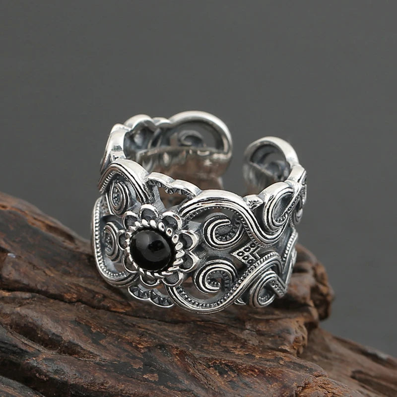 Mongolian Flower Ring By Tinkers Spiritual Balance