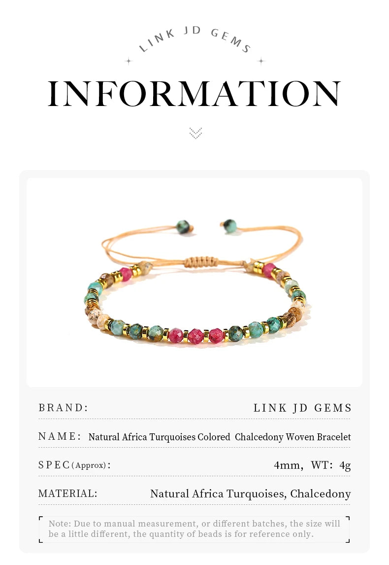 Tinkers JD Limited Faceted Africa Turquoise Chalcedony Bracelet - Apparel & Accessories > Jewelry > Bracelets