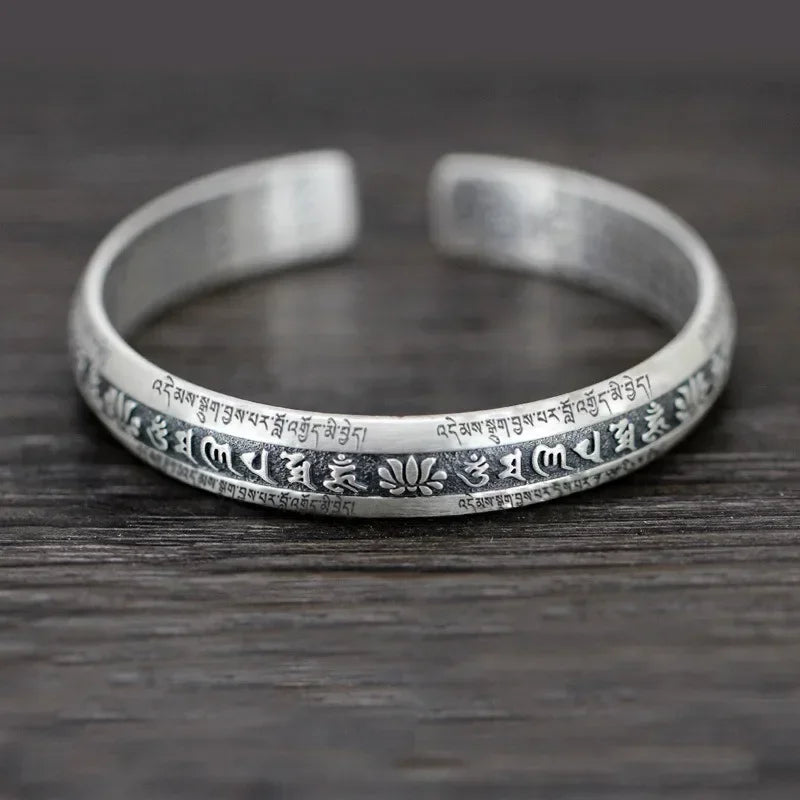 Heart Sutra Lotus Bracelet by Tinkers - Spiritual Calm