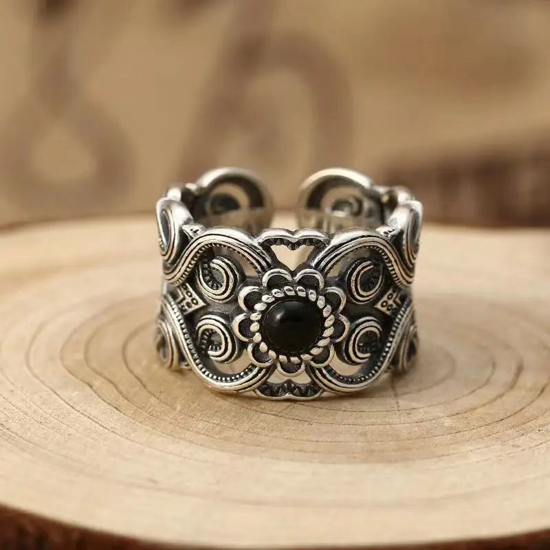 Mongolian Flower Ring By Tinkers Spiritual Balance
