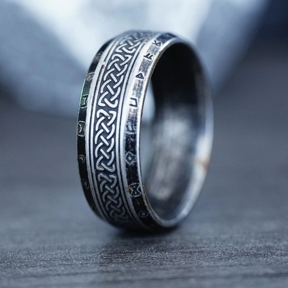 Viking Runes Ring By Tinkers Protection Spiritual Energy