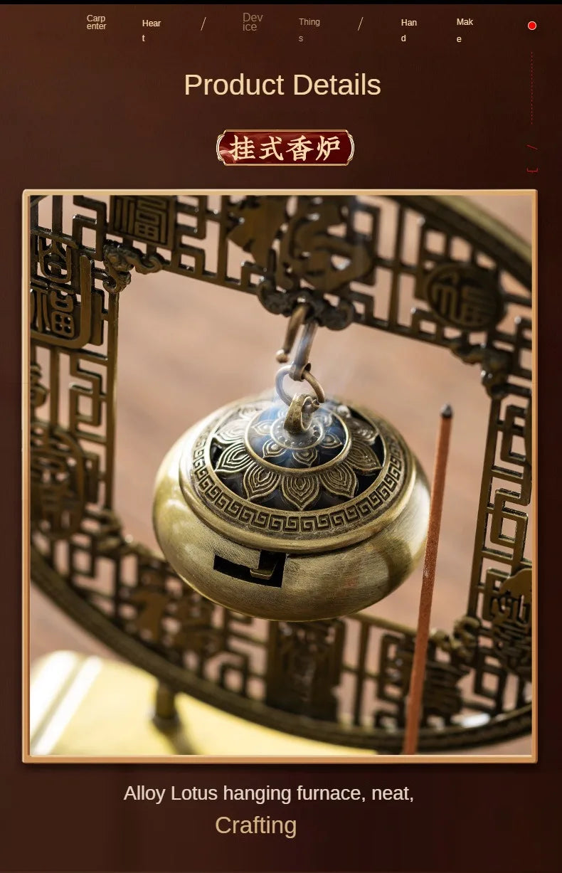 Tinkers Five Blessings Incense Burner Sandalwood Taoist Ornaments - Home & Garden > Decor > Home Fragrance Accessories > Incense Holders