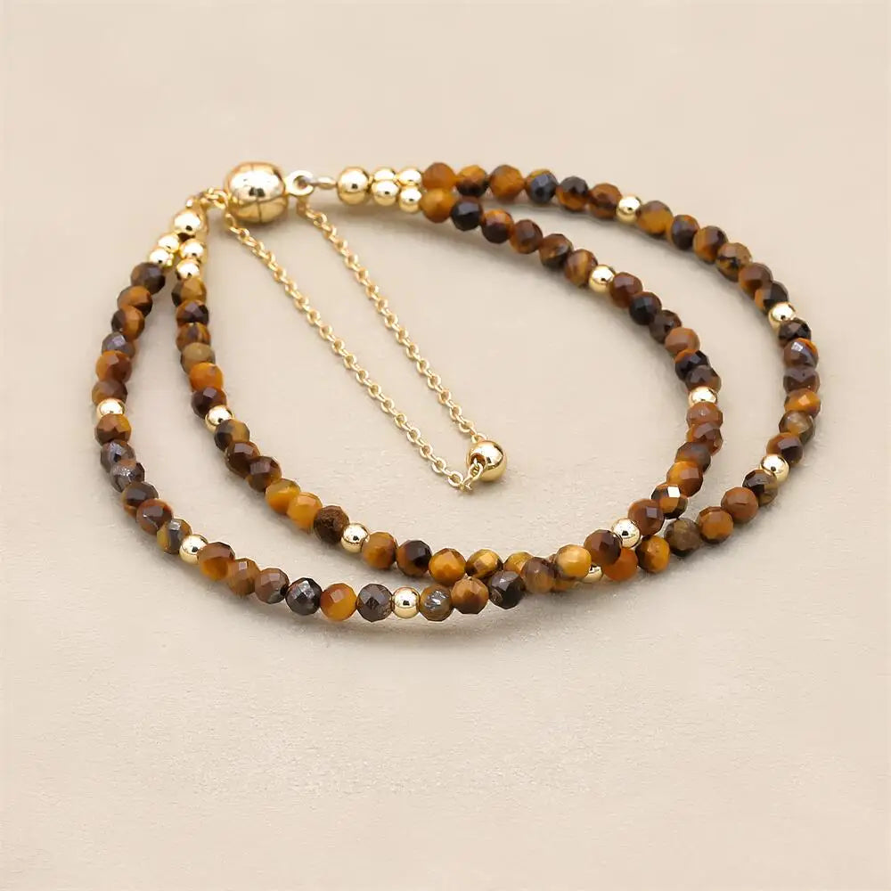 Tinkers Double Layer African Jasper Beads Bracelet Magnetic Strand - Apparel & Accessories > Jewelry > Bracelets