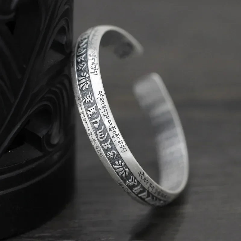 Heart Sutra Lotus Bracelet by Tinkers - Spiritual Calm