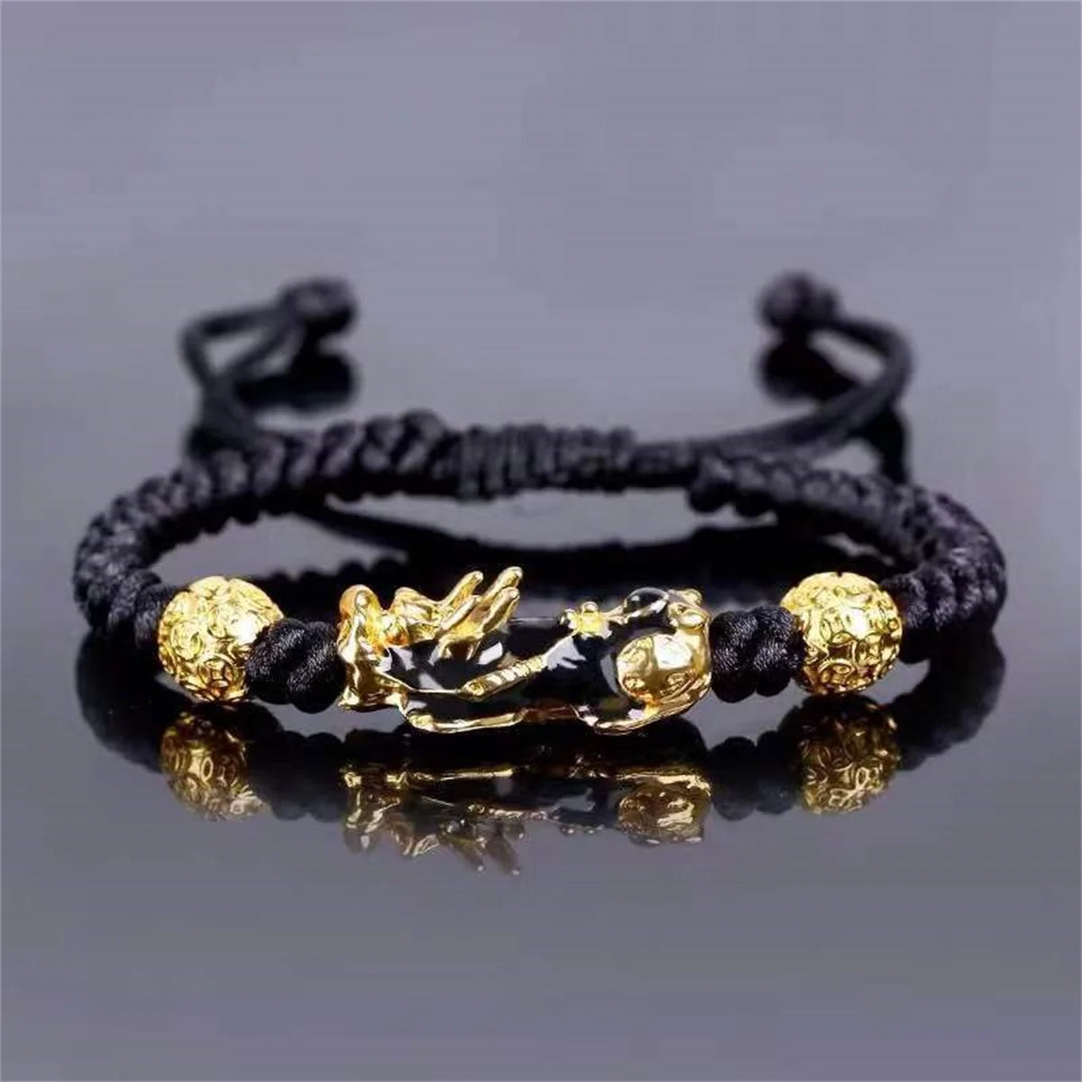 Natural Stone Pixiu Wealth Bracelet by Tinkers Unisex