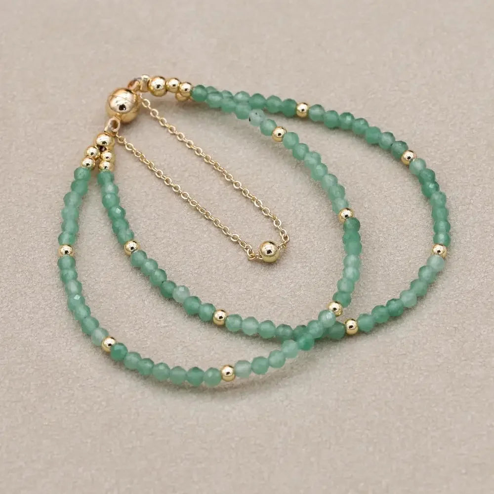 Tinkers Double Layer African Jasper Beads Bracelet Magnetic Strand - Apparel & Accessories > Jewelry > Bracelets