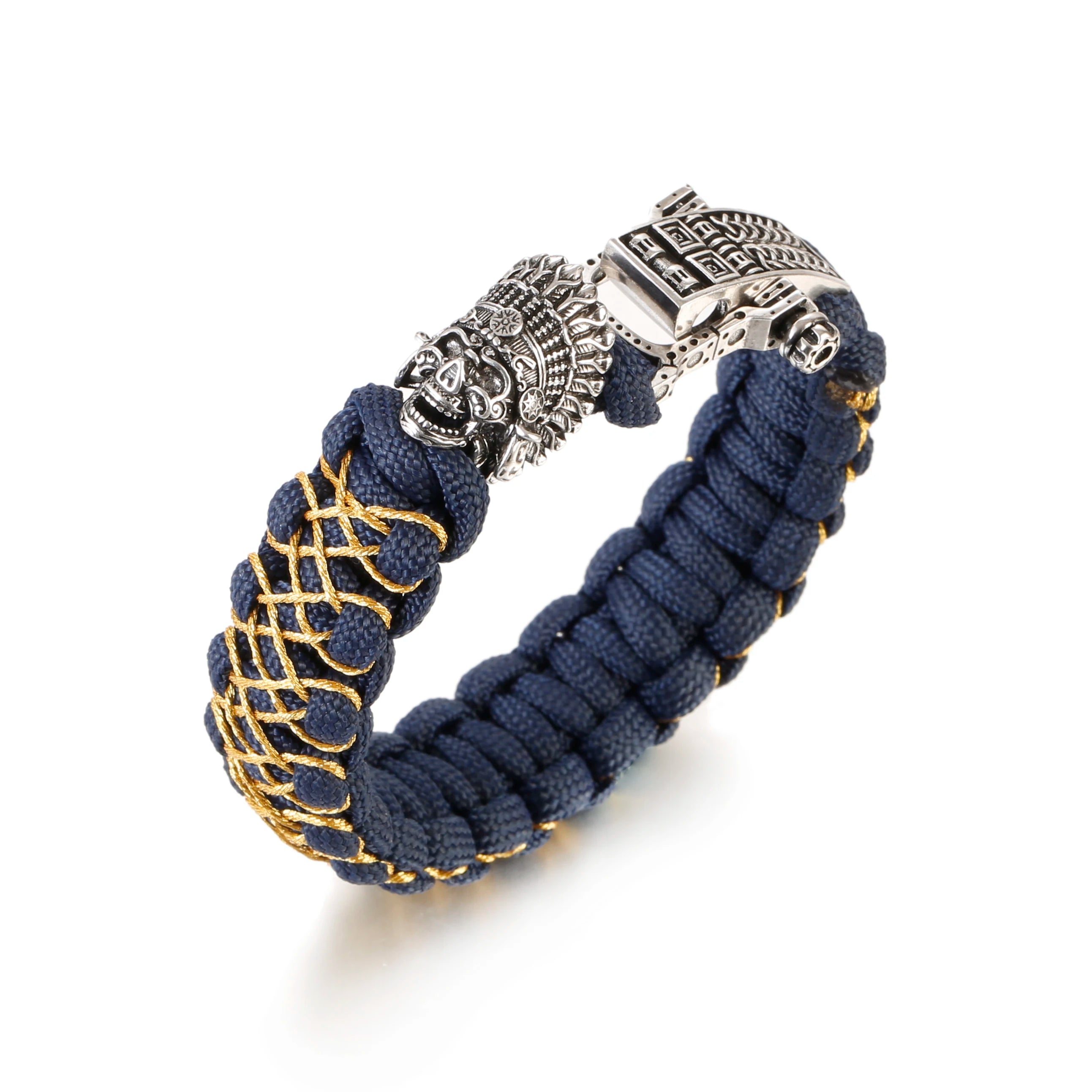 Tinkers Nordic Skull Punk Lanyard Bracelet Unisex Viking Jewelry -