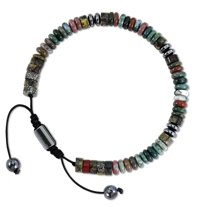 Abacus Bead Stone Bracelet By Tinkers Healing Energy