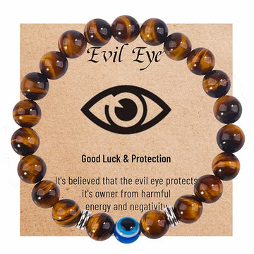 Tiger Eye Evil Eye Bracelet By Tinkers - Aura Protection