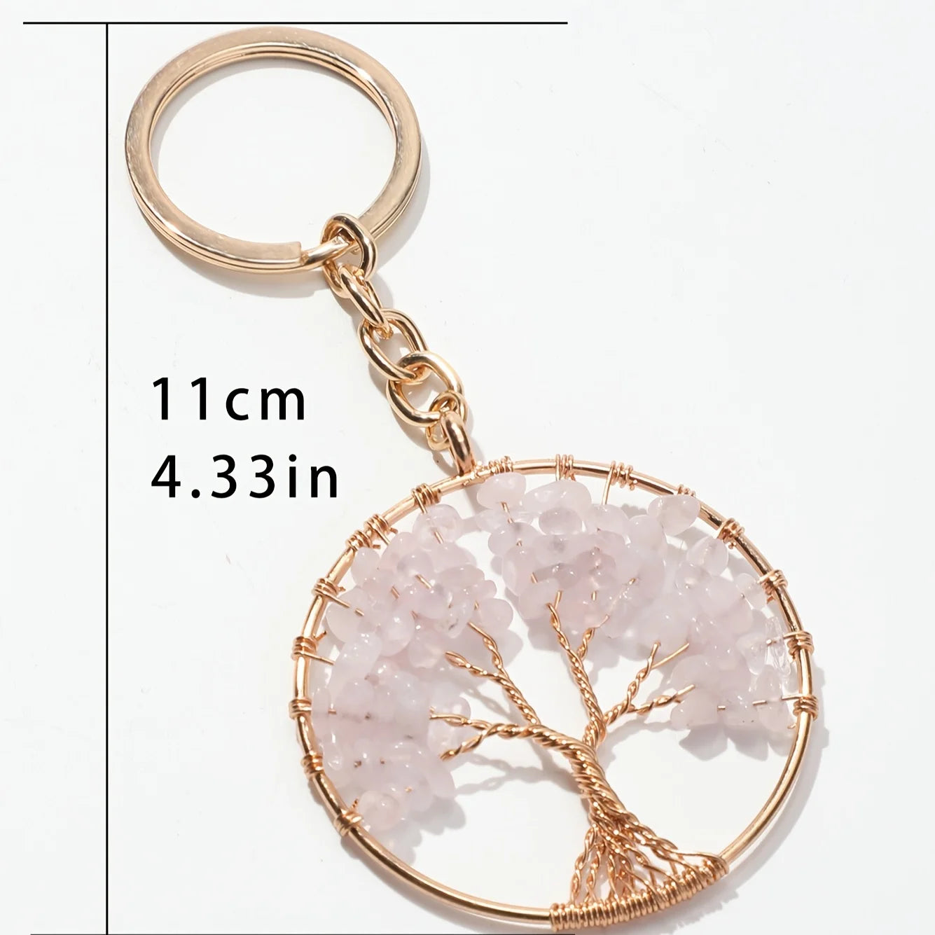 Tree Of Life Gemstone Keychain Protection For Her Tinkers