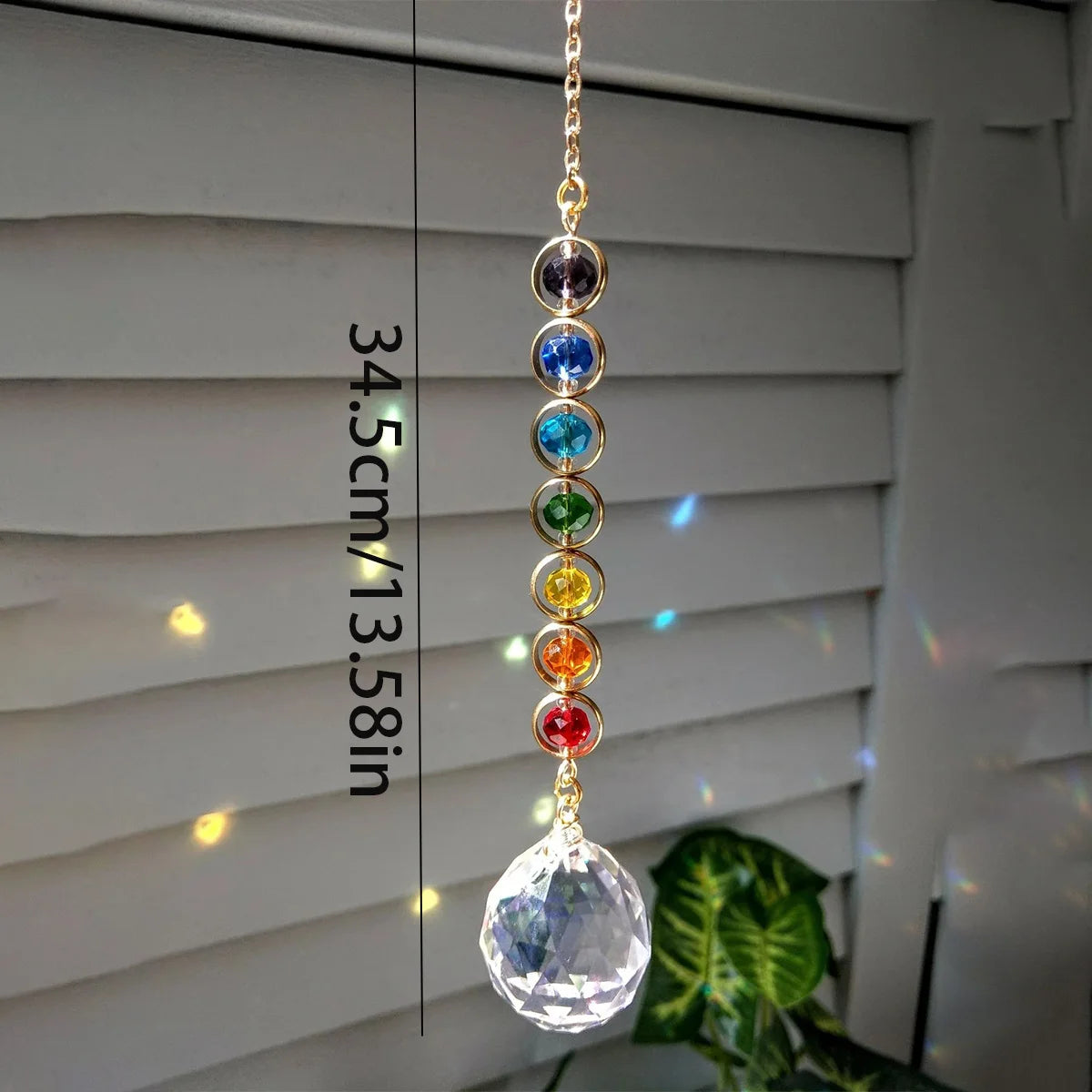 Crystal Suncatcher — Rainbow Maker & Meditation Home Decor