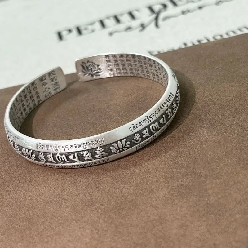 Heart Sutra Lotus Bracelet by Tinkers - Spiritual Calm