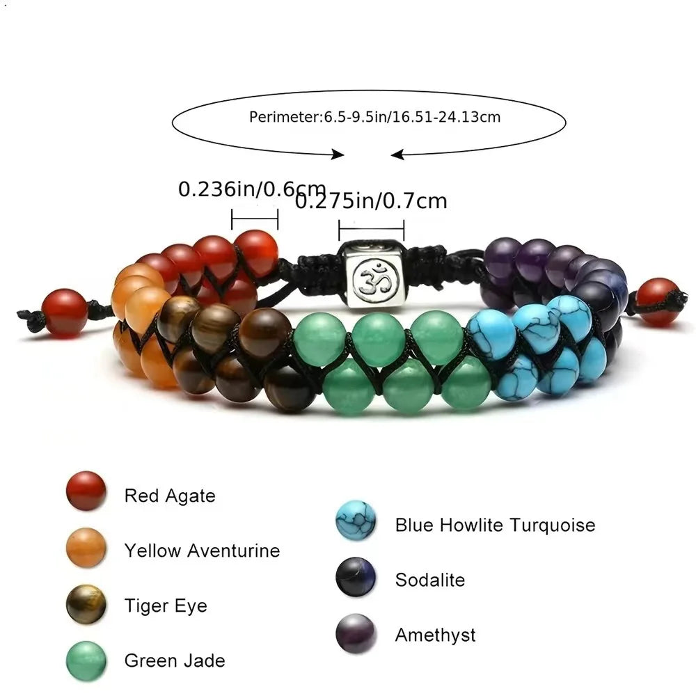 7 Chakra Stone Bracelet By Tinkers - Spiritual Healing