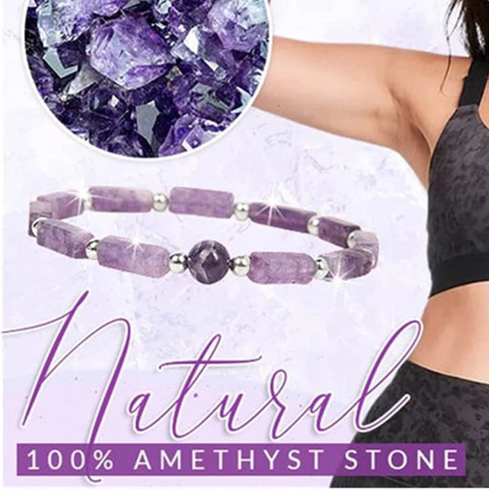 Handcrafted Amethyst Bracelet Set for Healing, Balance, and Meditation by Tinkers