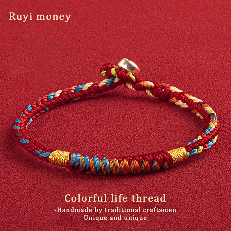 Tinkers Tibetan Colorful Rope Bracelet Lucky Charm For Women Men -