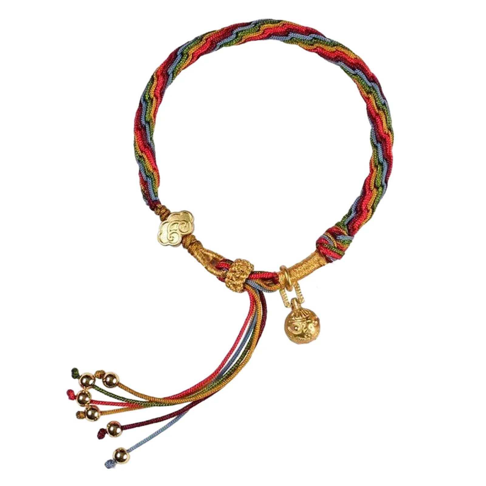 Colorful Knitting Bracelet Pendant Wristlace Gift Birthday