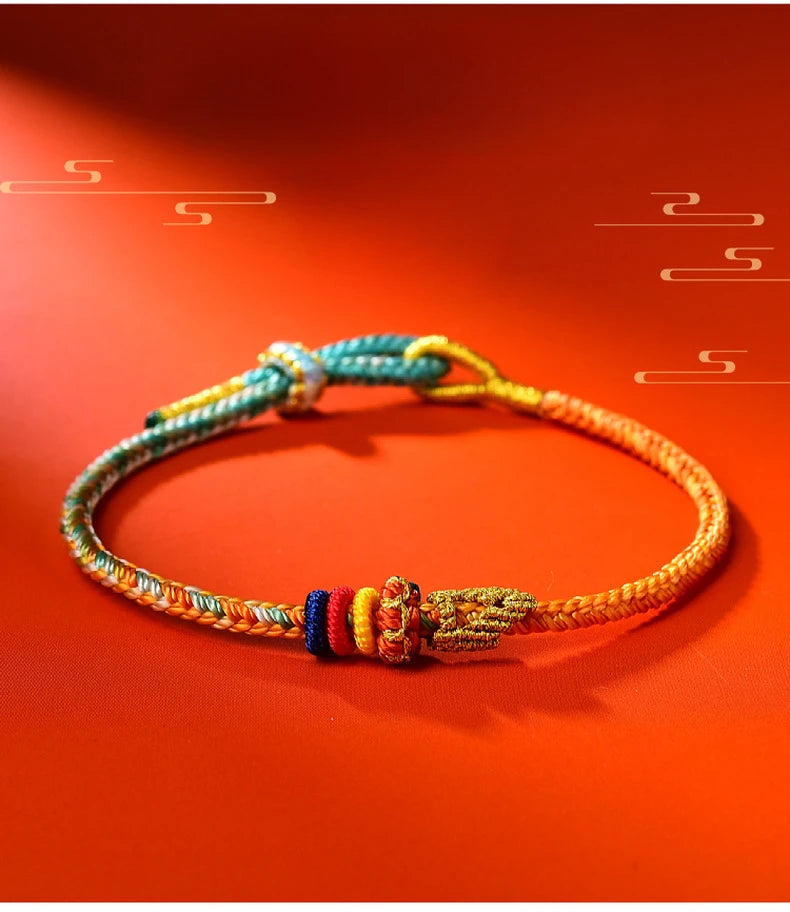 Tinkers Fashionable Buddhist Lucky Adjustable Rope Bracelet Couples -
