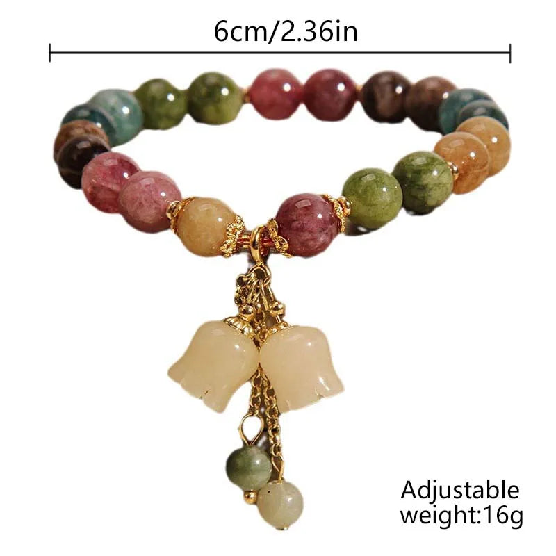 Tinkers Tinkers Fashion Elite Natural Stone Bracelet Lily Valley - Apparel & Accessories > Jewelry > Bracelets