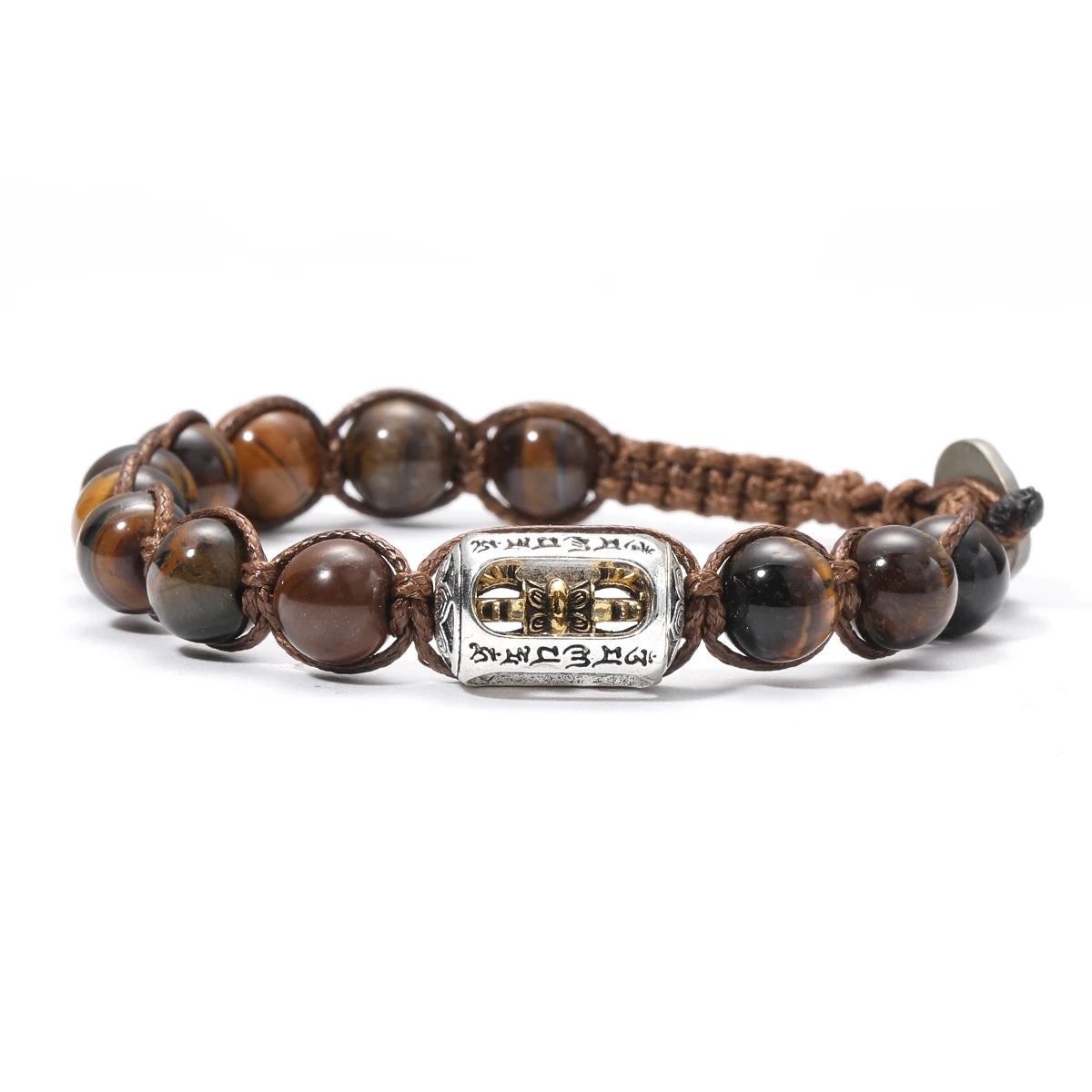 Handcrafted Chalcedony Sandalwood Healing Bracelet for Men