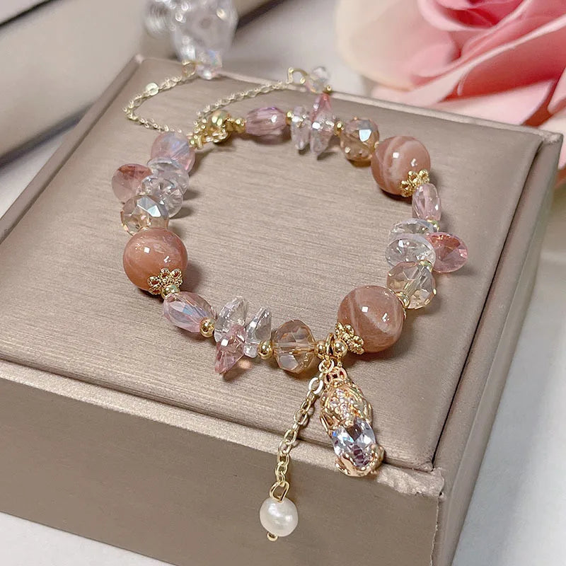 Handcrafted Citrine Crystal Bracelet for Abundance and Gifts by Tinkers