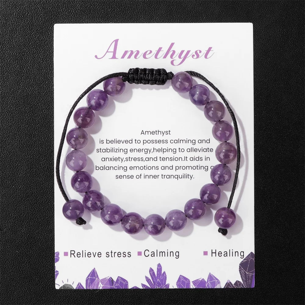 Amethyst Fluorite Bracelet by Tinkers - Energy Balance