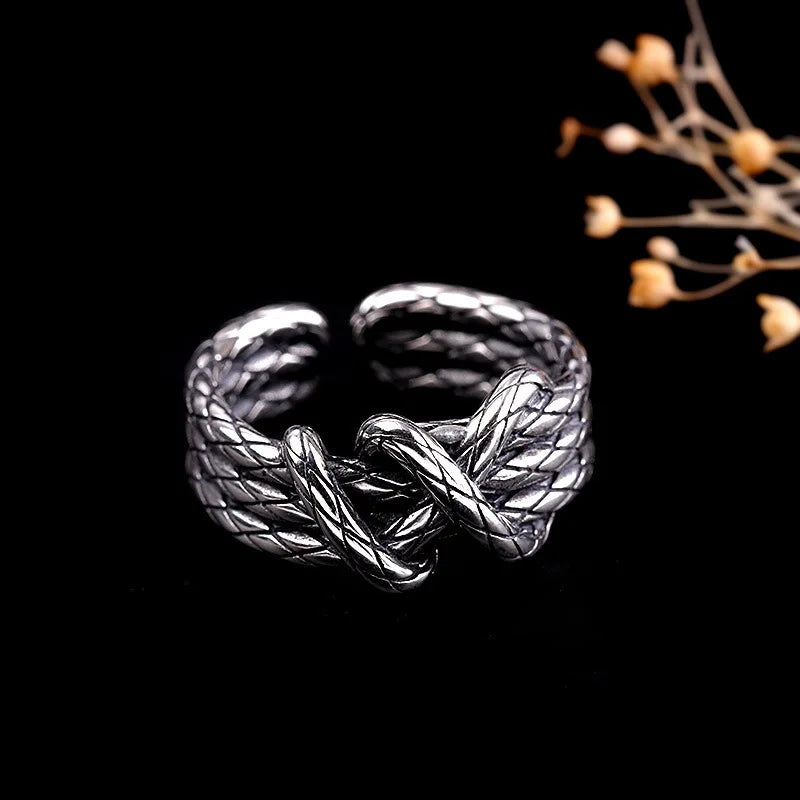Woven Rope Ring By Tinkers - Gothic Energy Balance