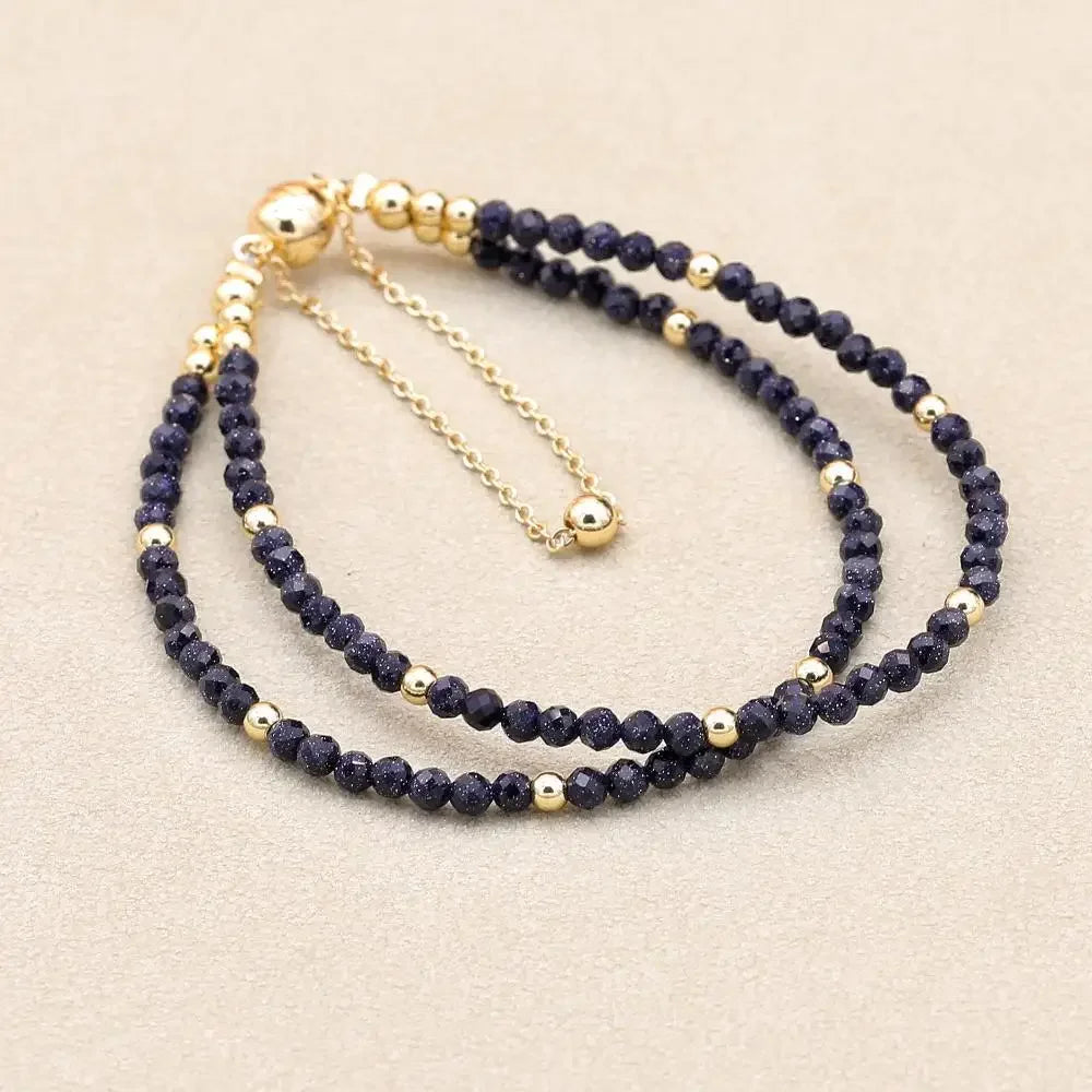 Tinkers Double Layer African Jasper Beads Bracelet Magnetic Strand - Apparel & Accessories > Jewelry > Bracelets