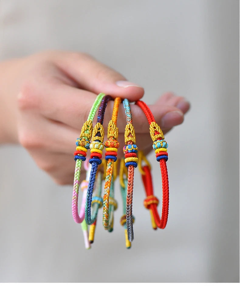 Tinkers Fashionable Buddhist Lucky Adjustable Rope Bracelet Couples -
