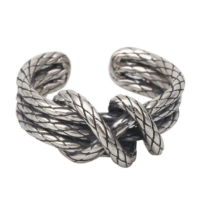 Woven Rope Ring By Tinkers - Gothic Energy Balance