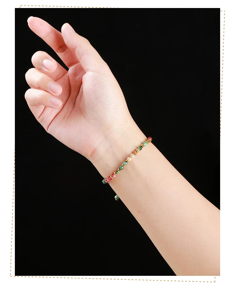 Tinkers JD Limited Faceted Africa Turquoise Chalcedony Bracelet - Apparel & Accessories > Jewelry > Bracelets