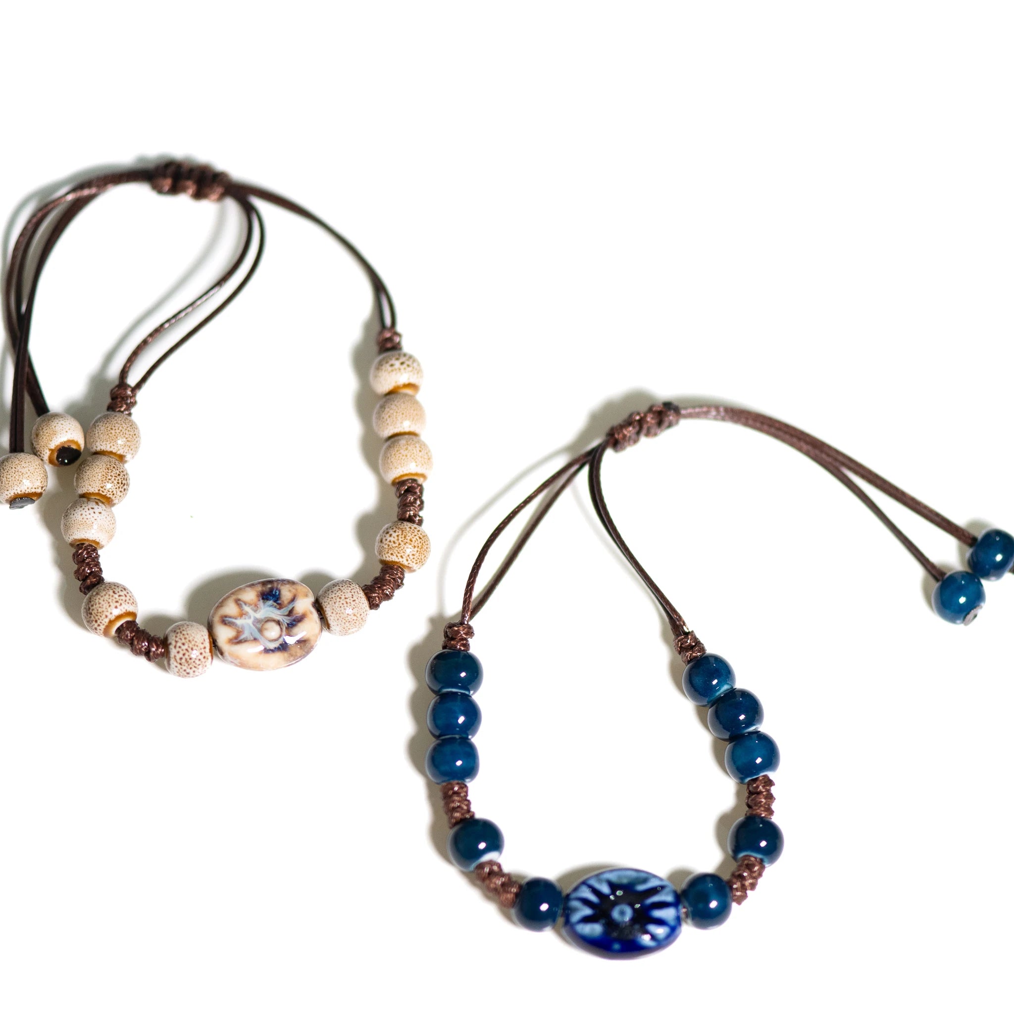 Tinkers Adjustable Vintage Style Ceramic Sun Charm Elite Bracelet -