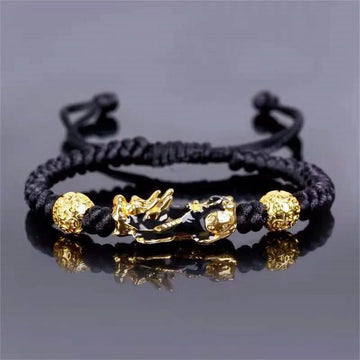 Natural Stone Pixiu Wealth Bracelet by Tinkers Unisex