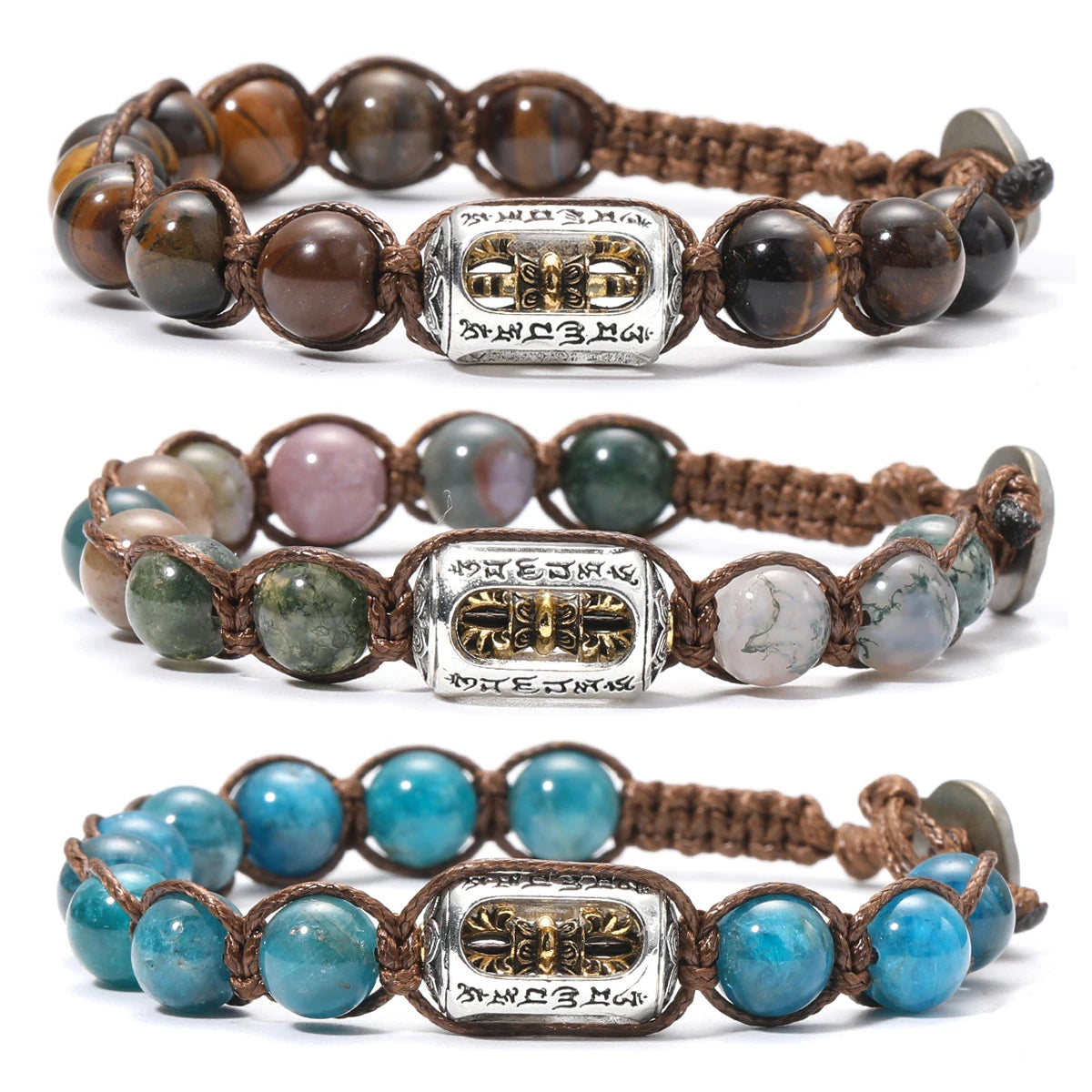 Handcrafted Chalcedony Sandalwood Healing Bracelet for Men